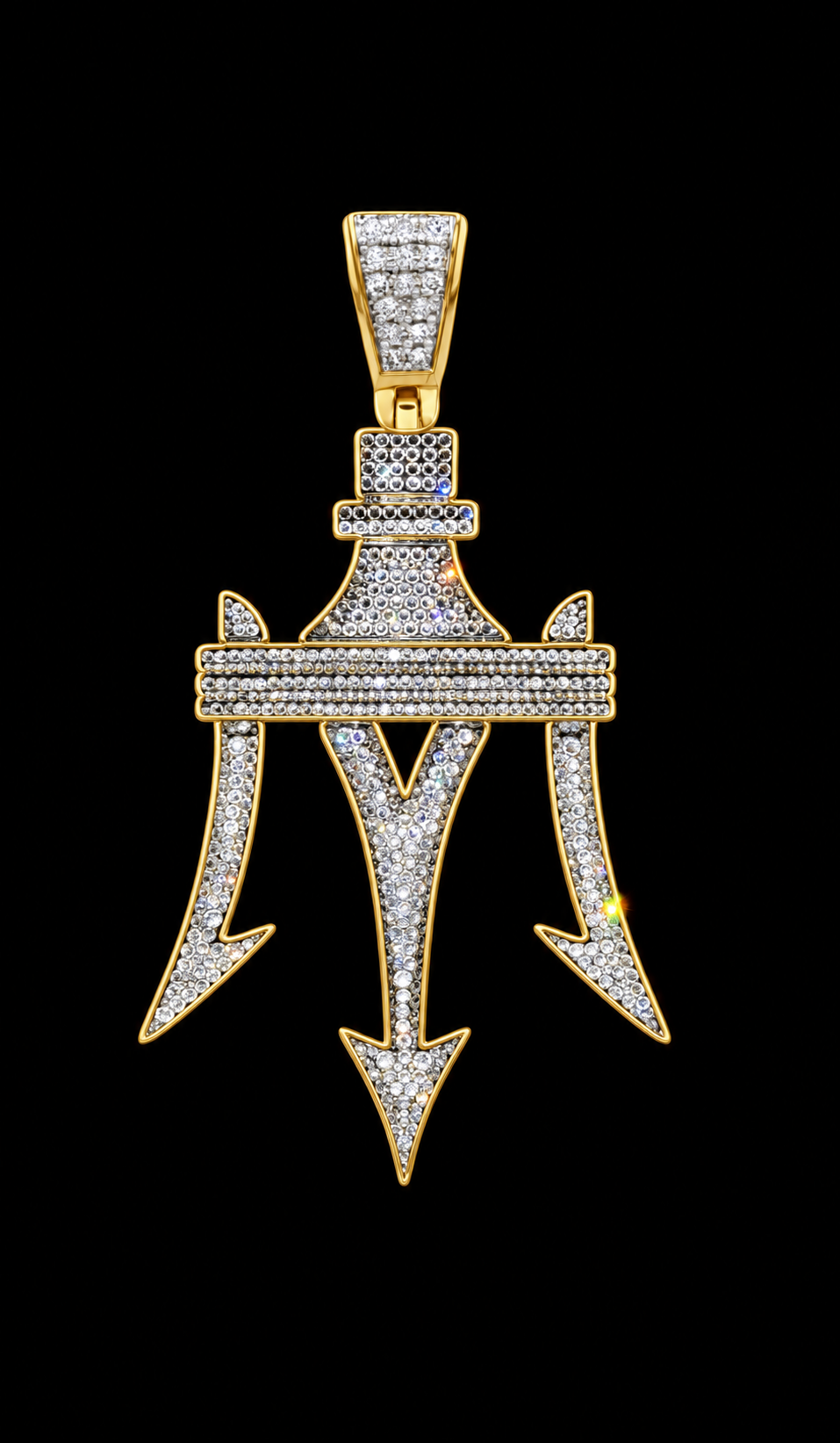 Crowned Trident Pendant